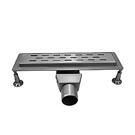 33 cm Plastik Kasa Seramik Etekli Paslanmaz Izgara Yandan S Sifon Q50 Çıkış Duş Kanalı