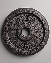 Orka Pro 3 KG Siyah Döküm Plaka