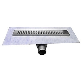 33 cm Tekstil Etekli Plastik Kasa Paslanmaz Izgara Yandan S Sifon Çıkış Q50